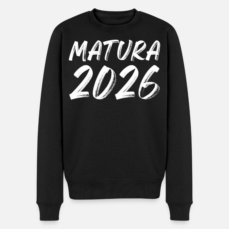 Matura 2026 - Männer Premium Bio Pullover - Schwarz