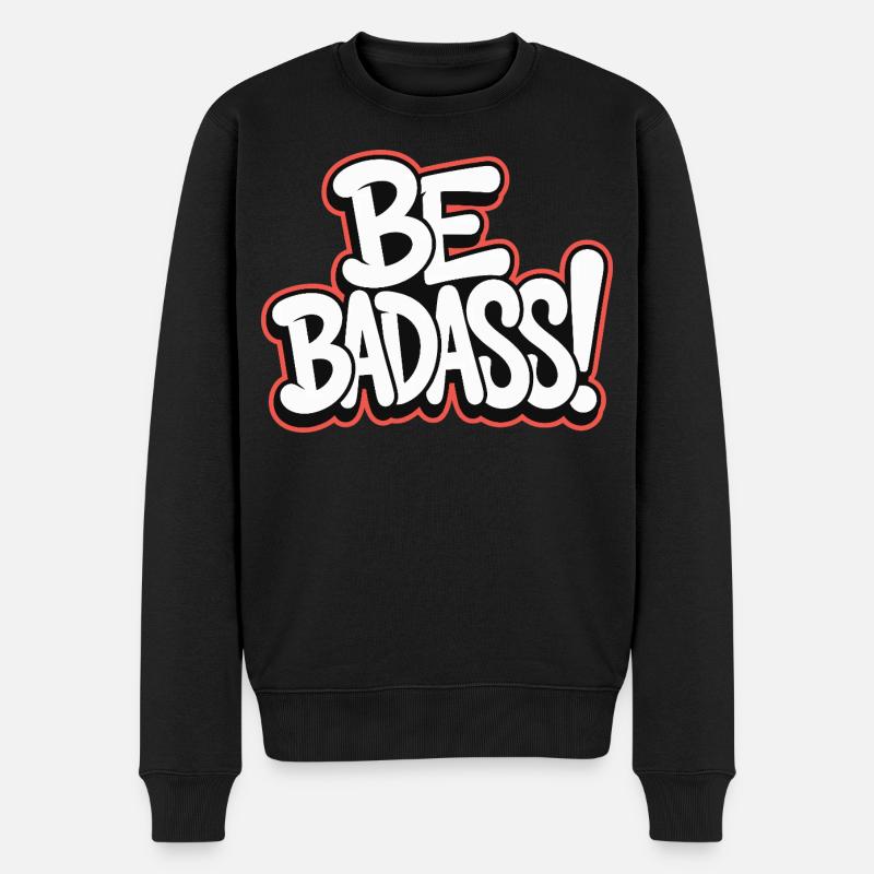Sois badass - Pull Premium bio Homme - noir