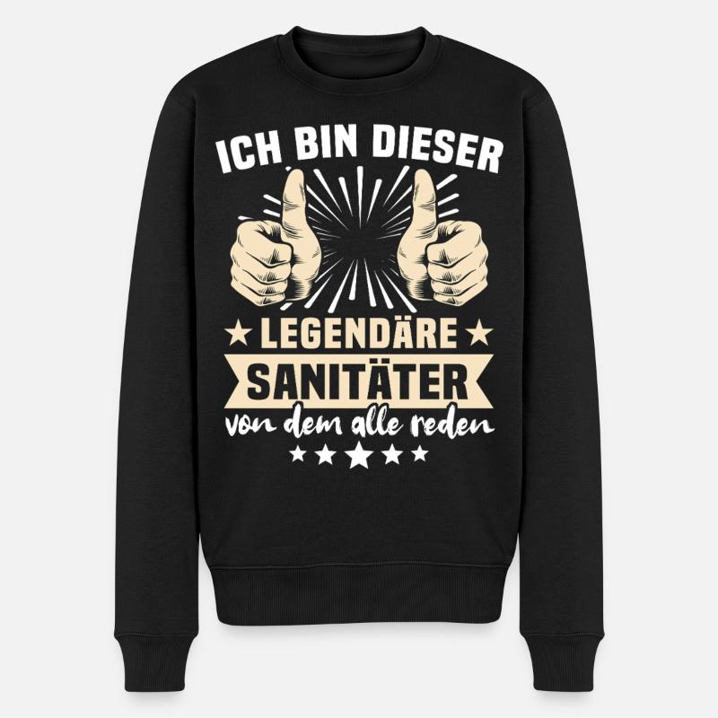 Citations des ambulanciers - Pull Premium bio Homme - noir
