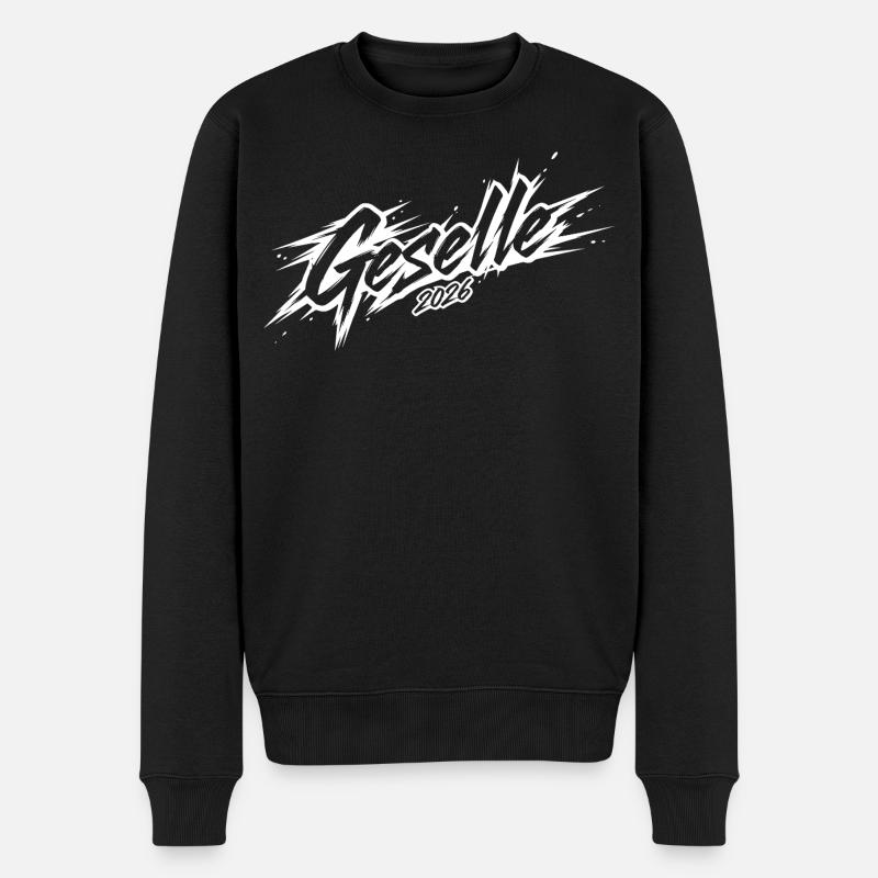 Geselle 2026 - Männer Premium Bio Pullover - Schwarz