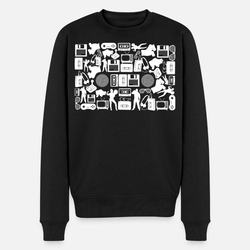 Cassette Silhouette - Pull Premium bio Homme - noir