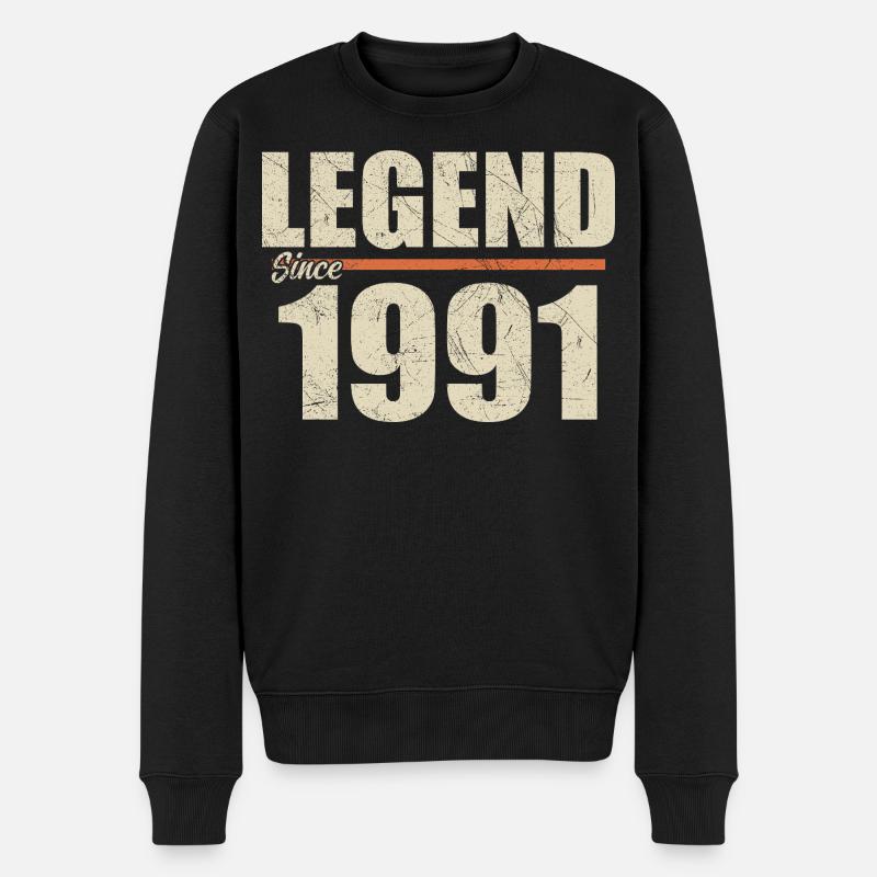 Anniversaire 1991 | Légende depuis 1991 - Pull Premium bio Homme - noir