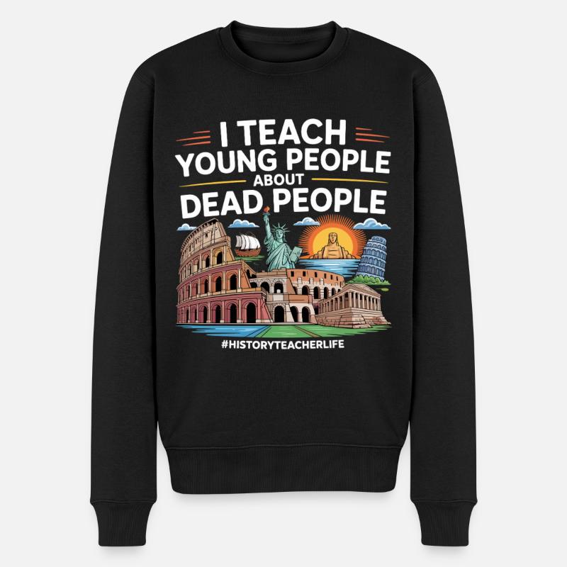 histoire - Pull Premium bio Homme - noir