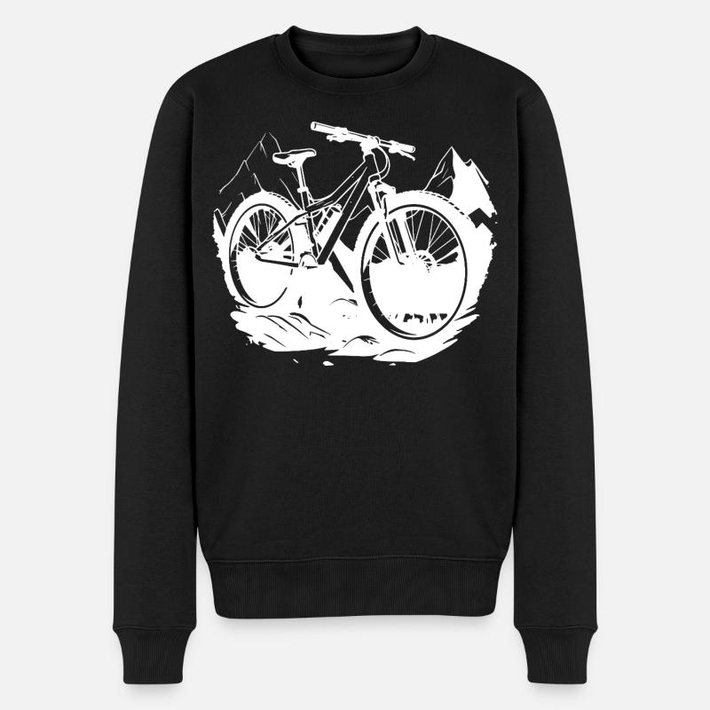 Graphismes de VTT - Pull Premium bio Homme - noir