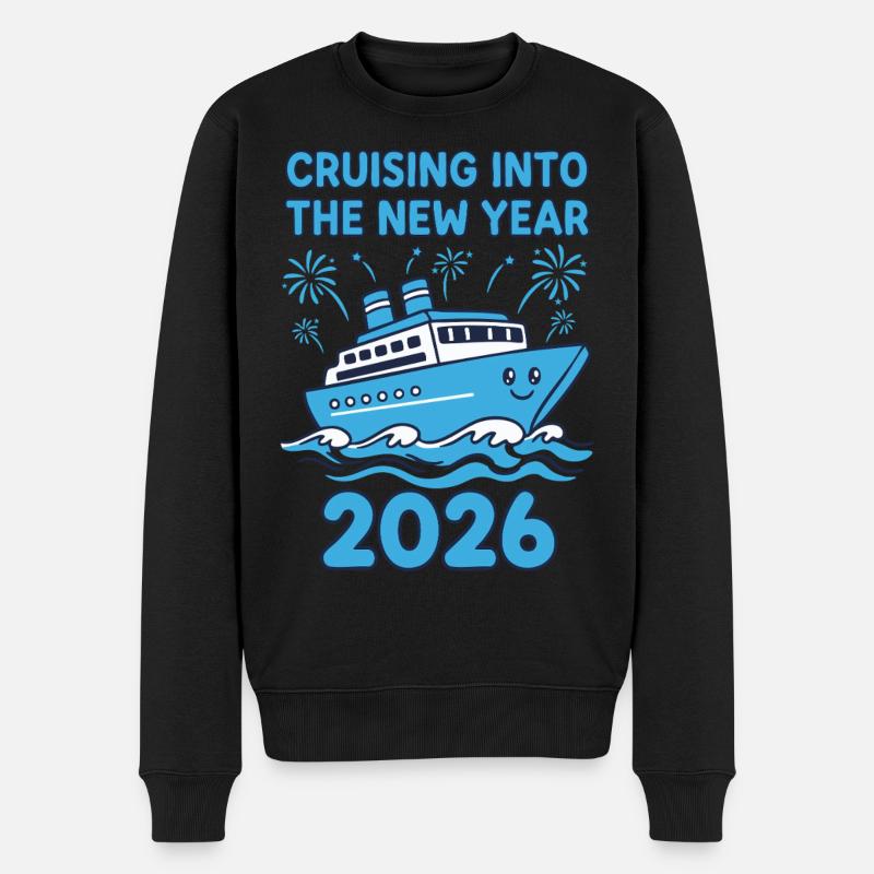 Célébration du Nouvel An 2026 - Pull Premium bio Homme - noir