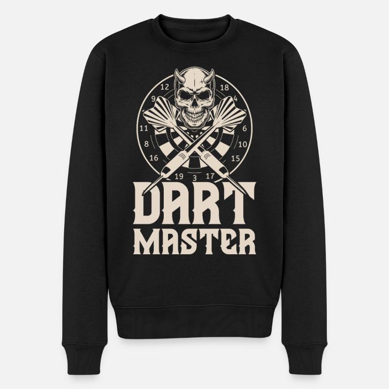 fléchettes - Pull Premium bio Homme - noir