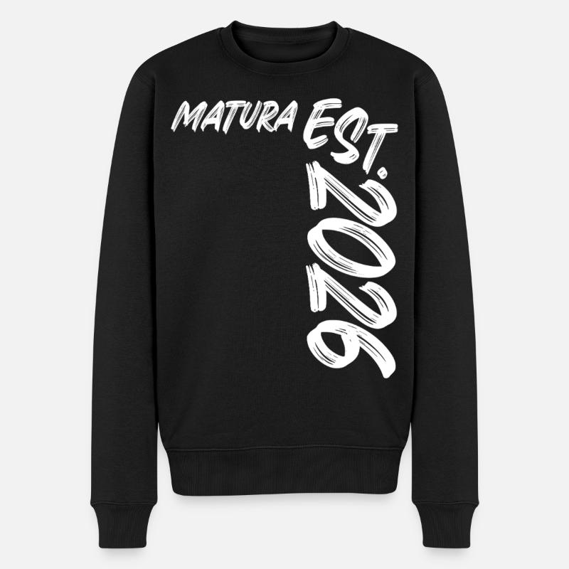 Matura Est 2026 - Pull Premium bio Homme - noir
