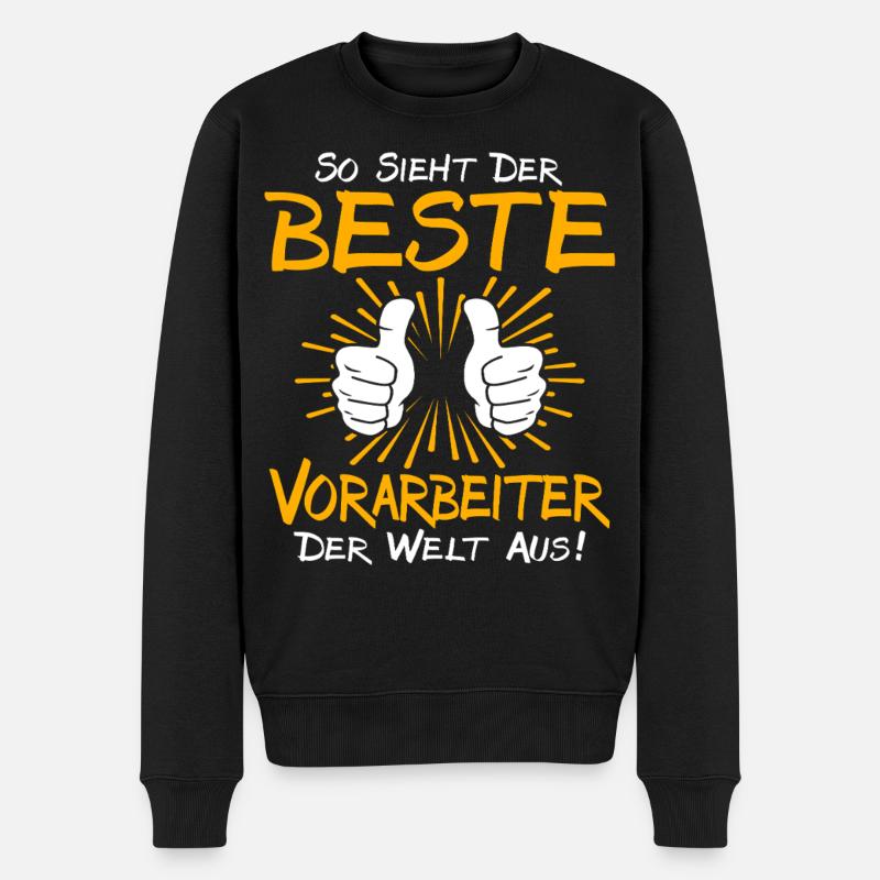 Vorarbeiter Geschenkidee - Männer Premium Bio Pullover - Schwarz
