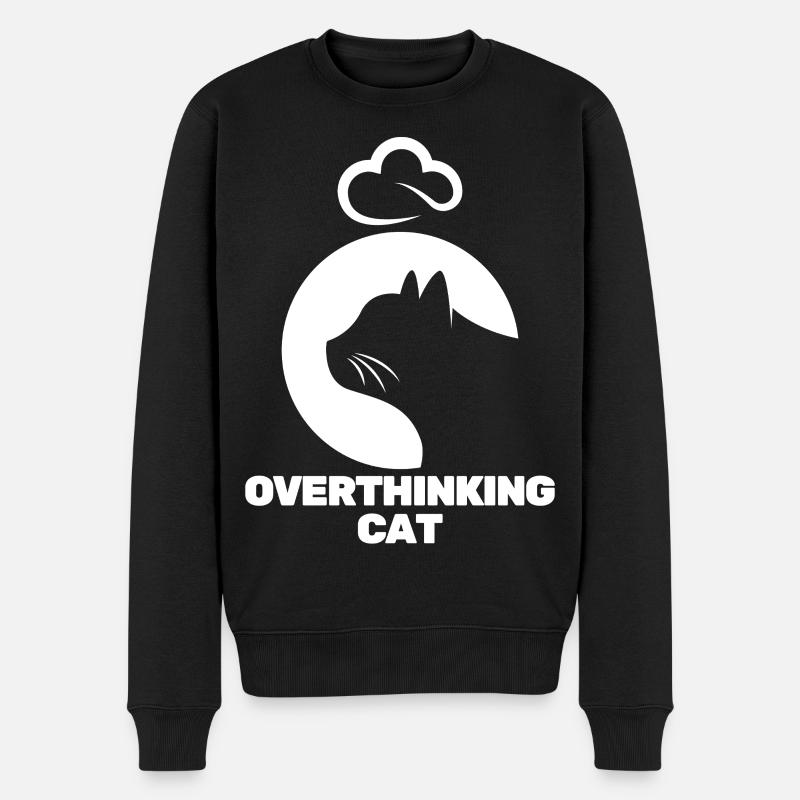 Chat Pensif - Pull Premium bio Homme - noir