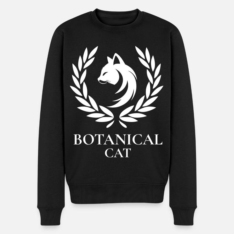 Chat Botanique Laurier - Pull Premium bio Homme - noir