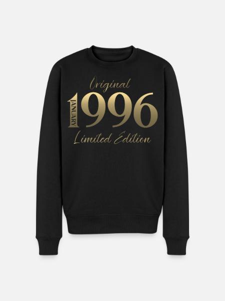 30th Birthday Original January 1996 - Men's Premium Organic Jumper - black