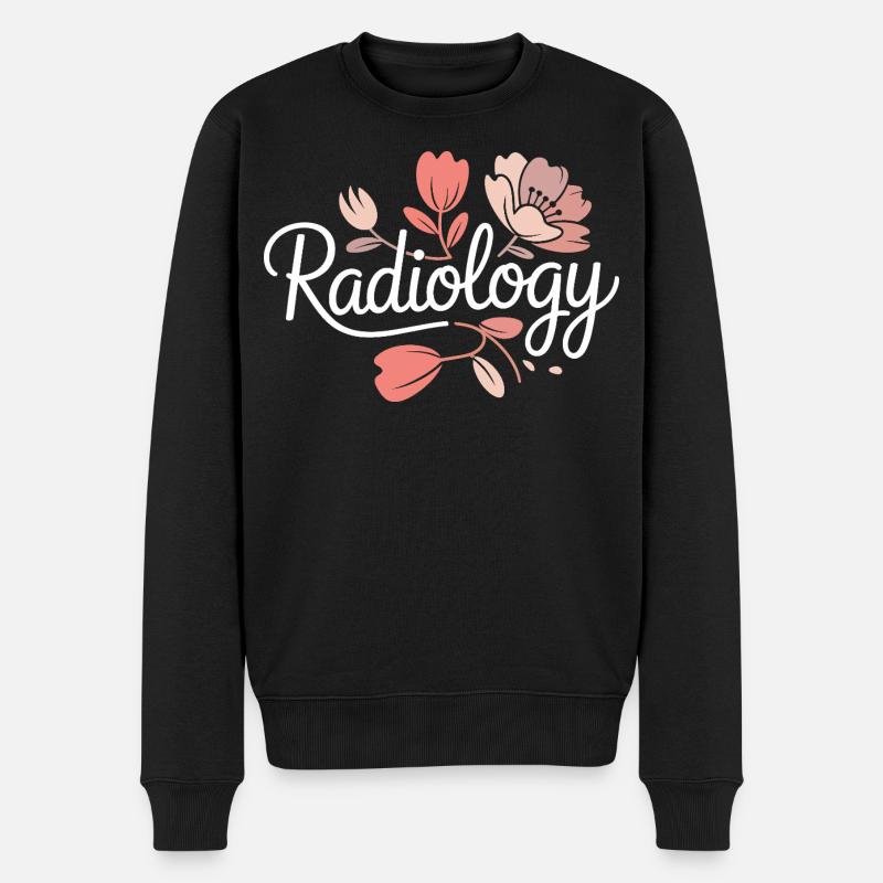 RadFlora Radiologie Blüten - Männer Premium Bio Pullover - Schwarz