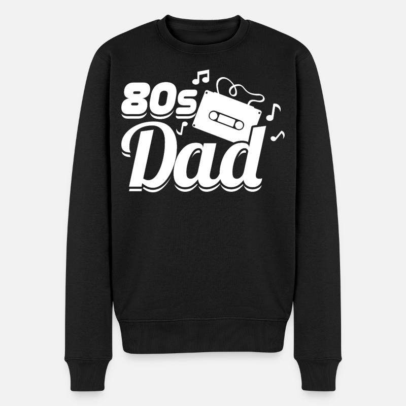 Papa des années 80 - Pull Premium bio Homme - noir