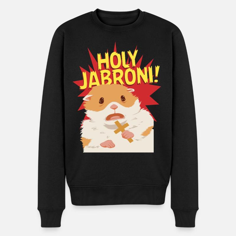 Holy Jabroni - Männer Premium Bio Pullover - Schwarz