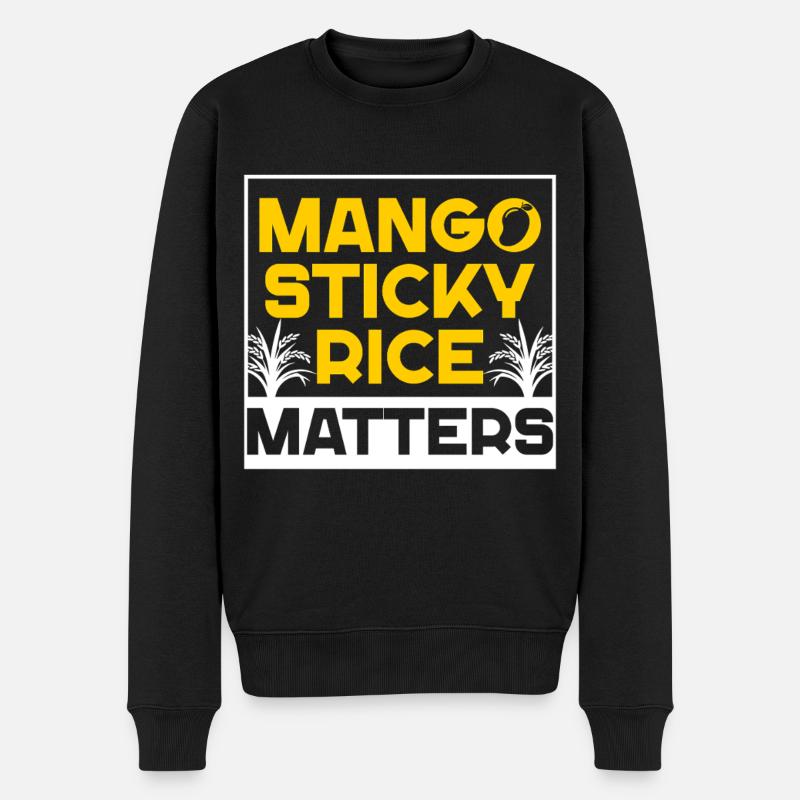 Riz gluant à la mangue - Pull Premium bio Homme - noir
