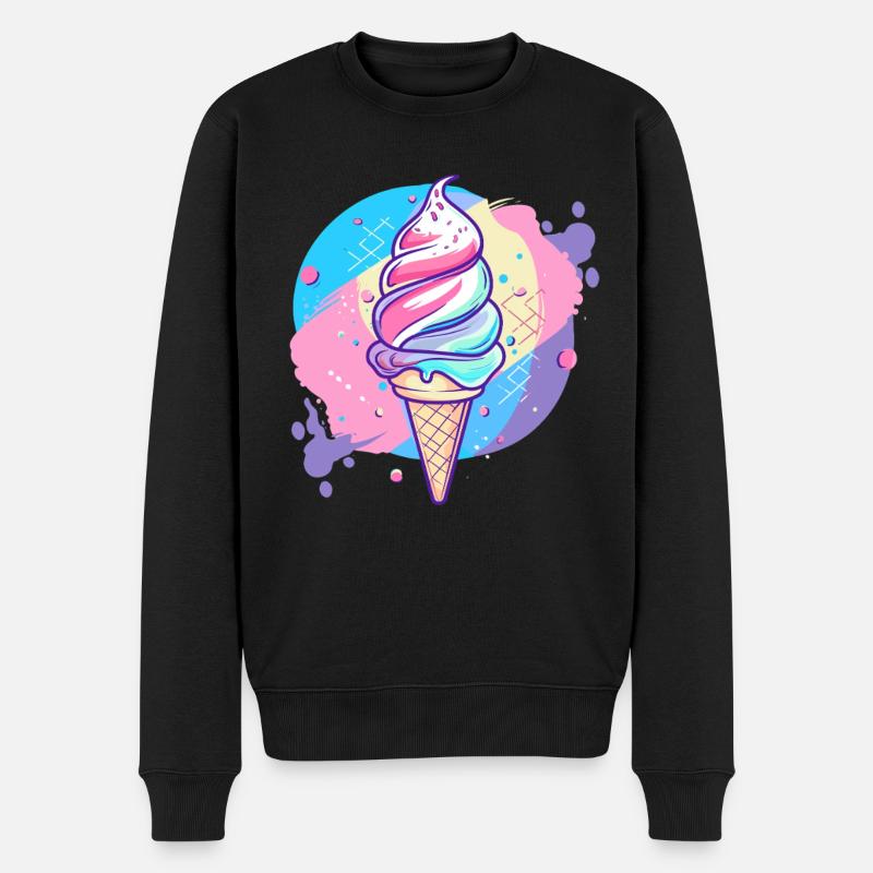 glace - Pull Premium bio Homme - noir