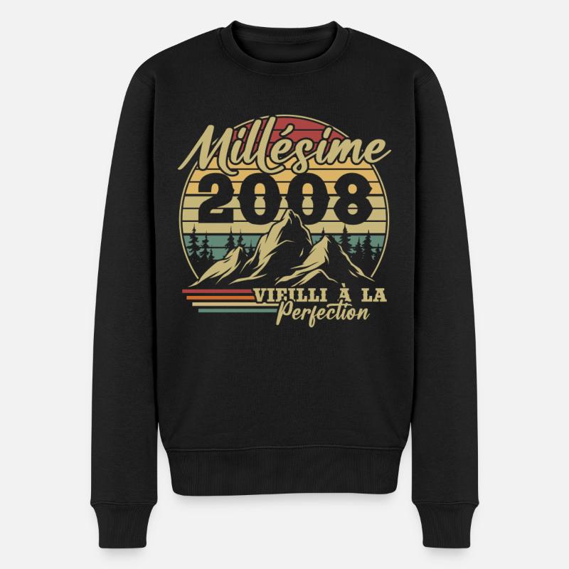 Millésime 2008 - Pull Premium bio Homme - noir