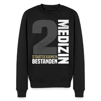 2. Staatsexamen Medizin - Männer Premium Bio Pullover - Schwarz - Vorne - Nico (187cm)