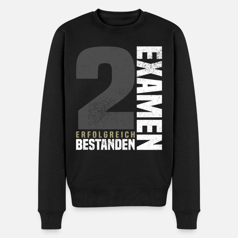Félicitations pour le deuxième examen - Pull Premium bio Homme - noir