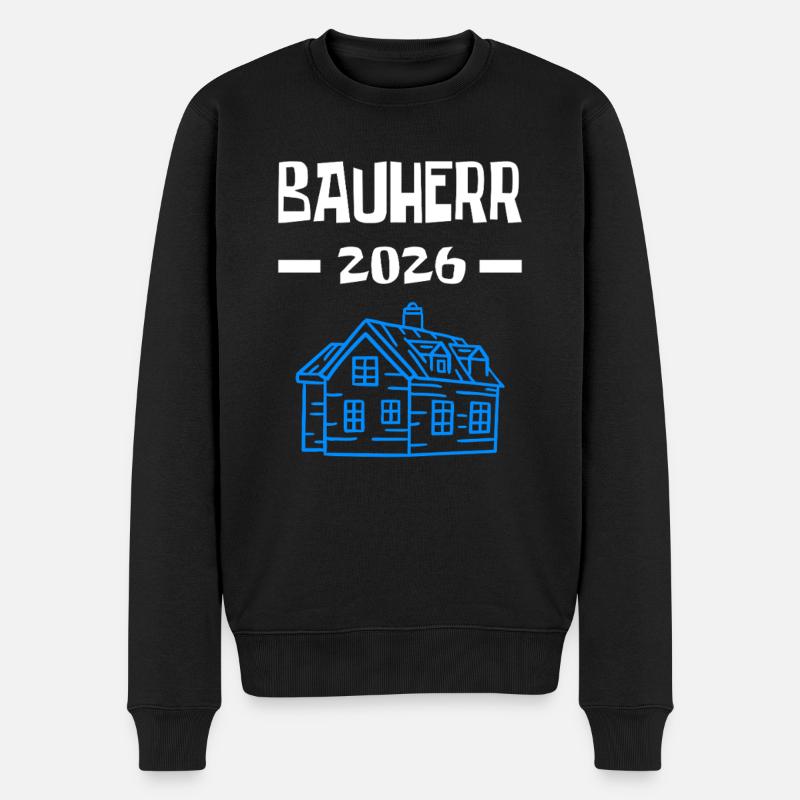 Cérémonie de déploiement du site de construction Häuslbauer du client 2026 - Pull Premium bio Homme - noir