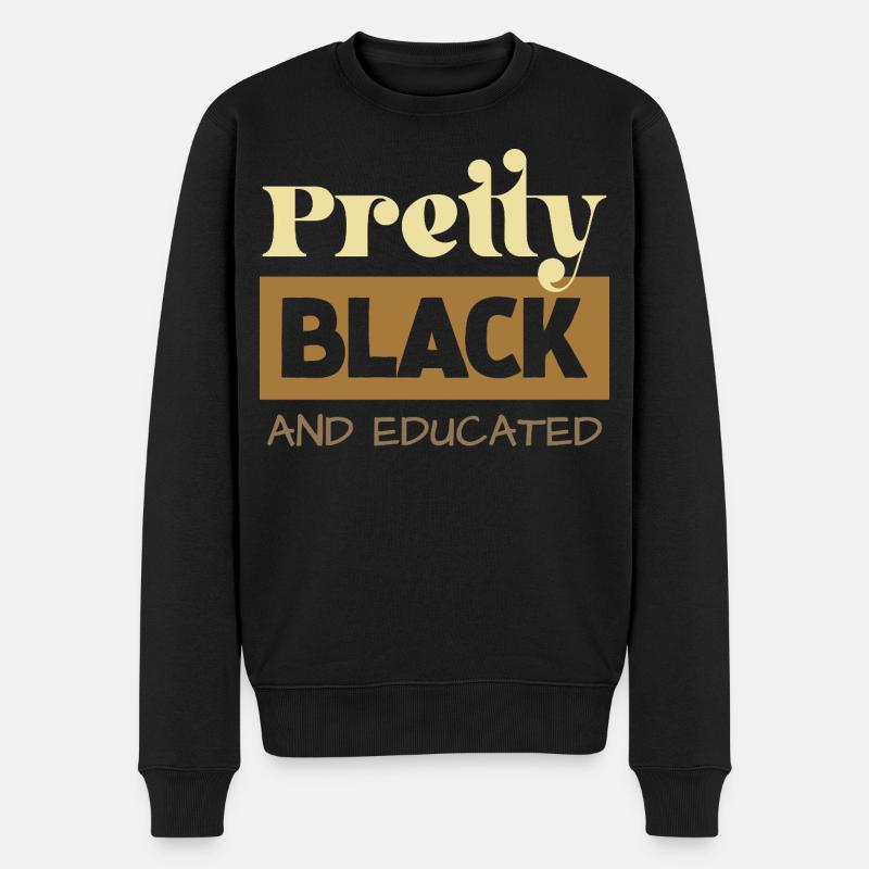 Pretty Black & Educated Tee - Pull Premium bio Homme - noir