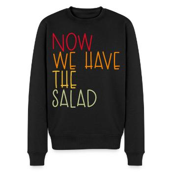 MAINTENANT, NOUS AVONS LA SALADE - Pull Premium bio Homme - noir - Devant - Nico (187cm)