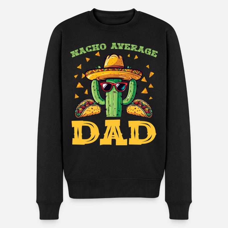 Fête du Cactus Papa - Pull Premium bio Homme - noir