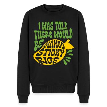 Mango Sticky Rice - Men's Premium Organic Jumper - black - Front - Nico (187cm)