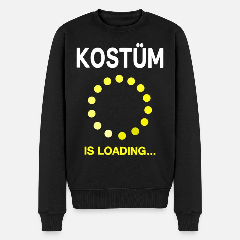 Fasnet Fasching Karneval Kostüm is Loading - Männer Premium Bio Pullover - Schwarz