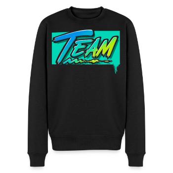 Équipe - Pull Premium bio Homme - noir - Devant - Nico (187cm)