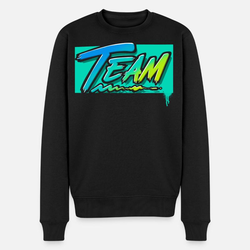 Équipe - Pull Premium bio Homme - noir