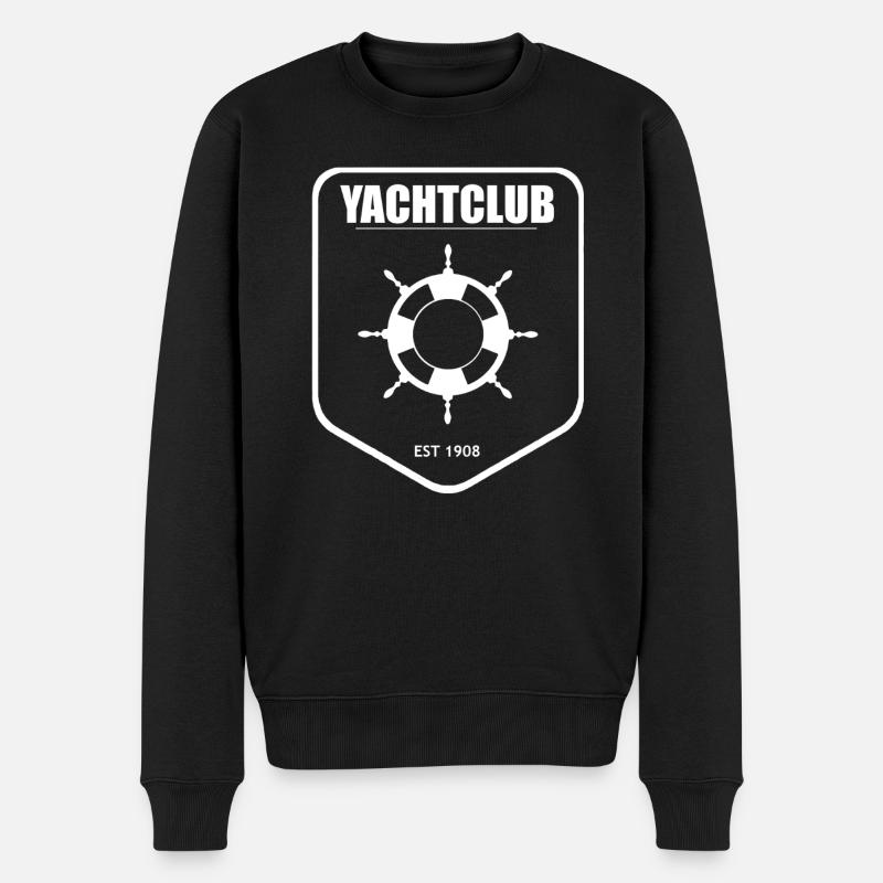 Yachtlub - Männer Premium Bio Pullover - Schwarz