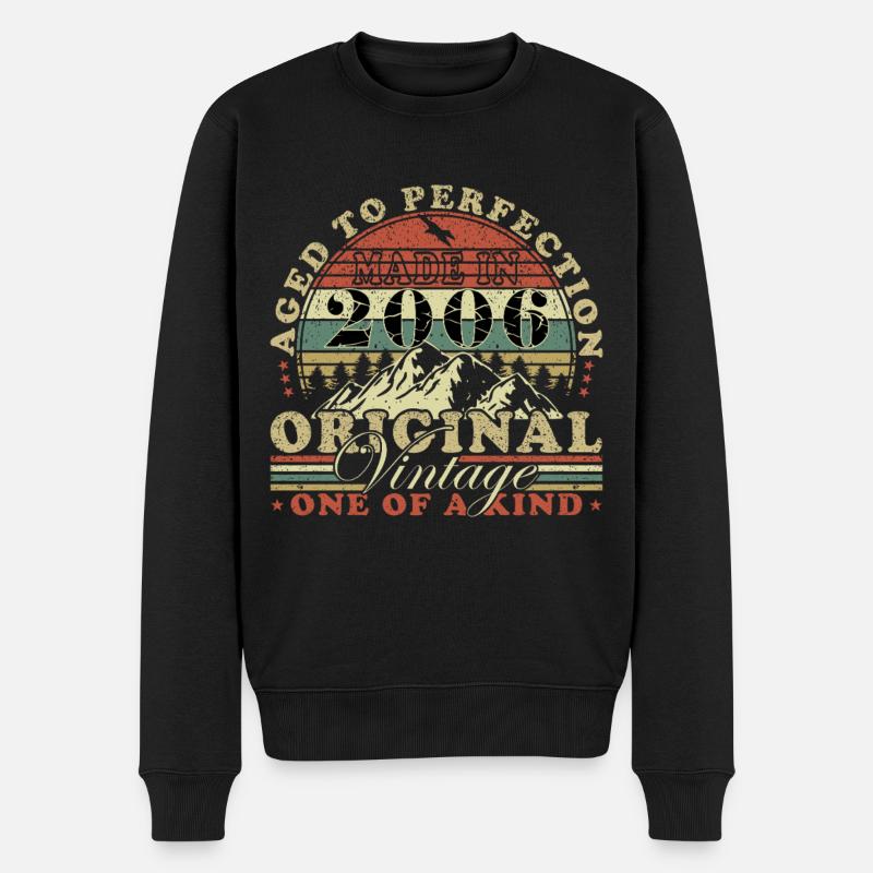 Édition limitée Made In 2006 - Pull Premium bio Homme - noir