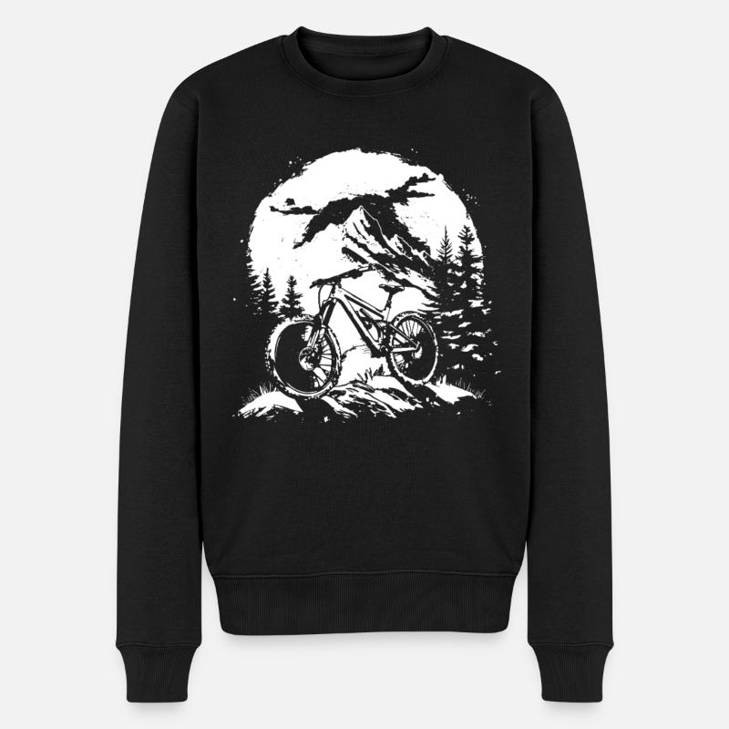 Graphique VTT - Pull Premium bio Homme - noir