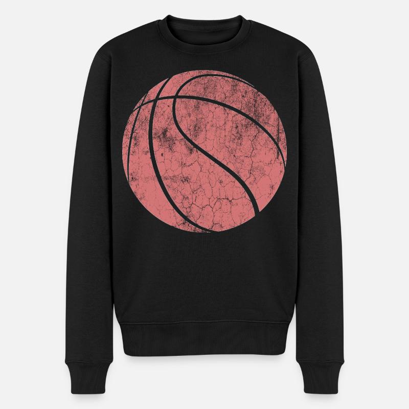Basketball - Männer Premium Bio Pullover - Schwarz