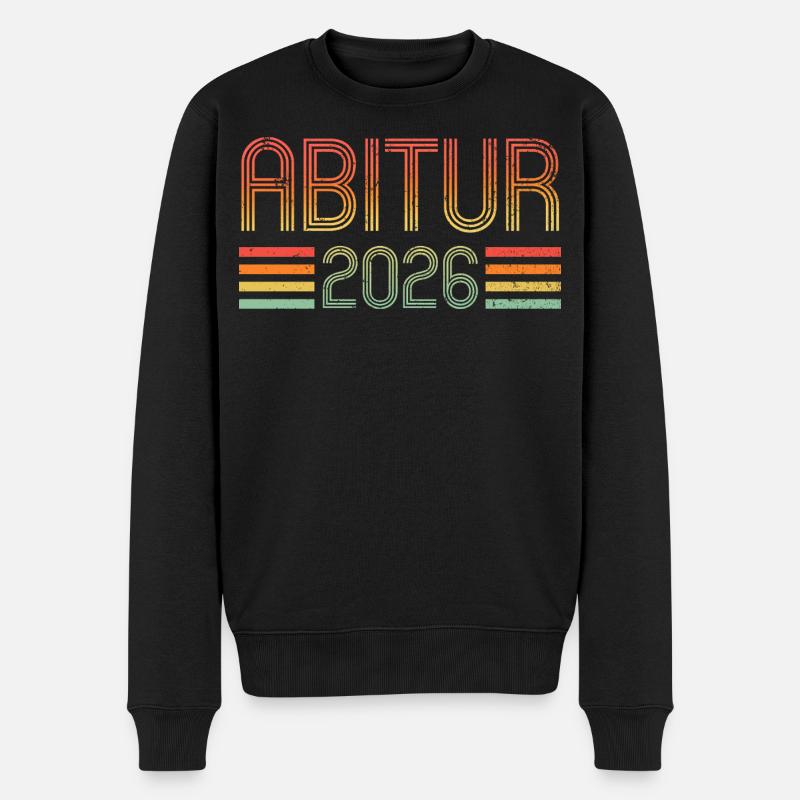 Abi 2026 - Abitur - Geschenk - Männer Premium Bio Pullover - Schwarz