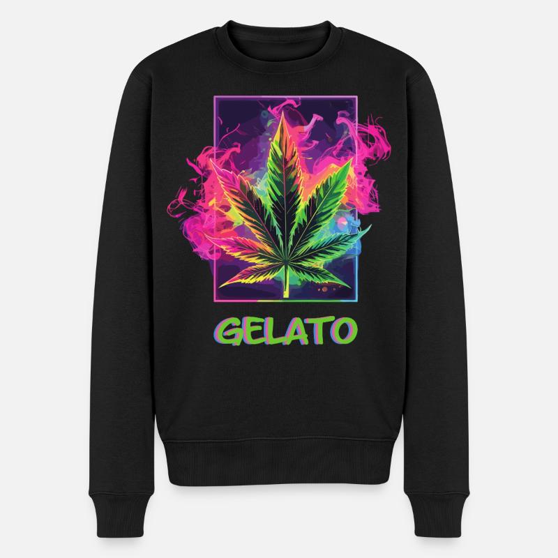 Gelato - Männer Premium Bio Pullover - Schwarz