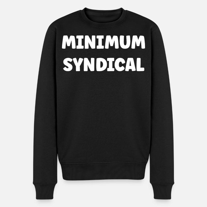 Minimum syndical - Pull Premium bio Homme - noir