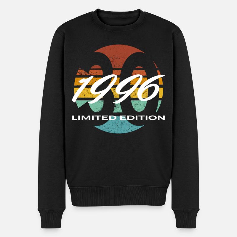 30. Geburtstag 1996 Geschenk für Männer und Frauen - Männer Premium Bio Pullover - Schwarz