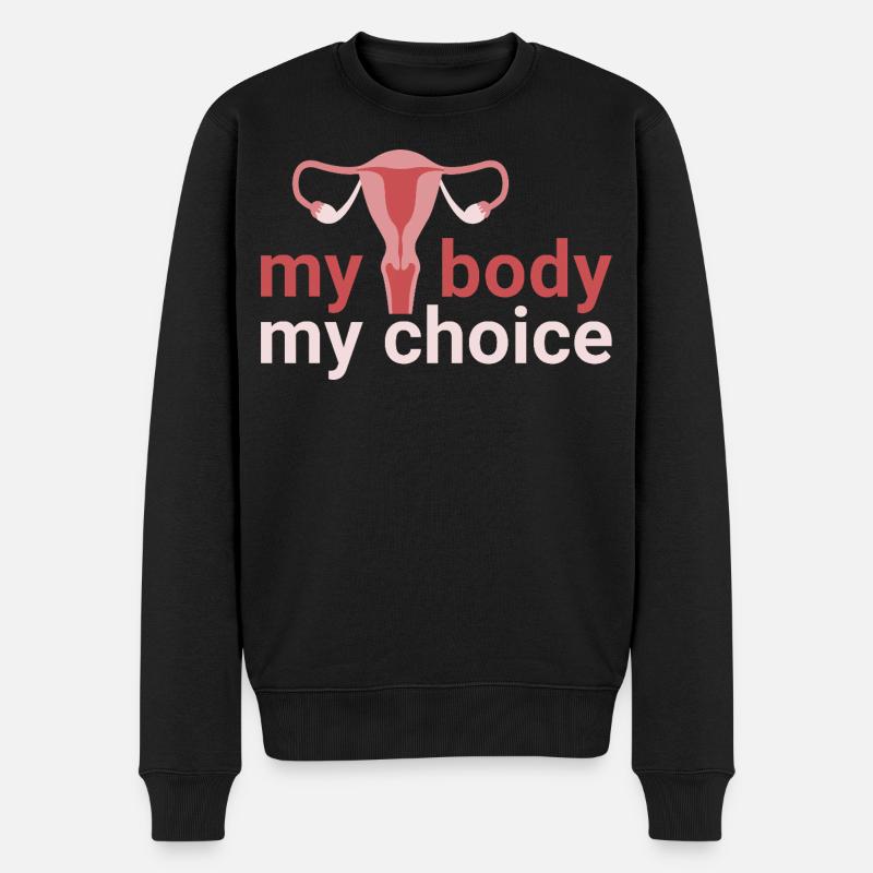 mon corps. my_choice. - Pull Premium bio Homme - noir