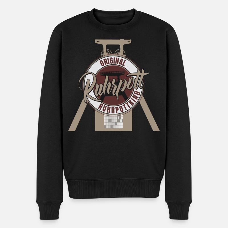 Original Ruhrpottkind - Männer Premium Bio Pullover - Schwarz