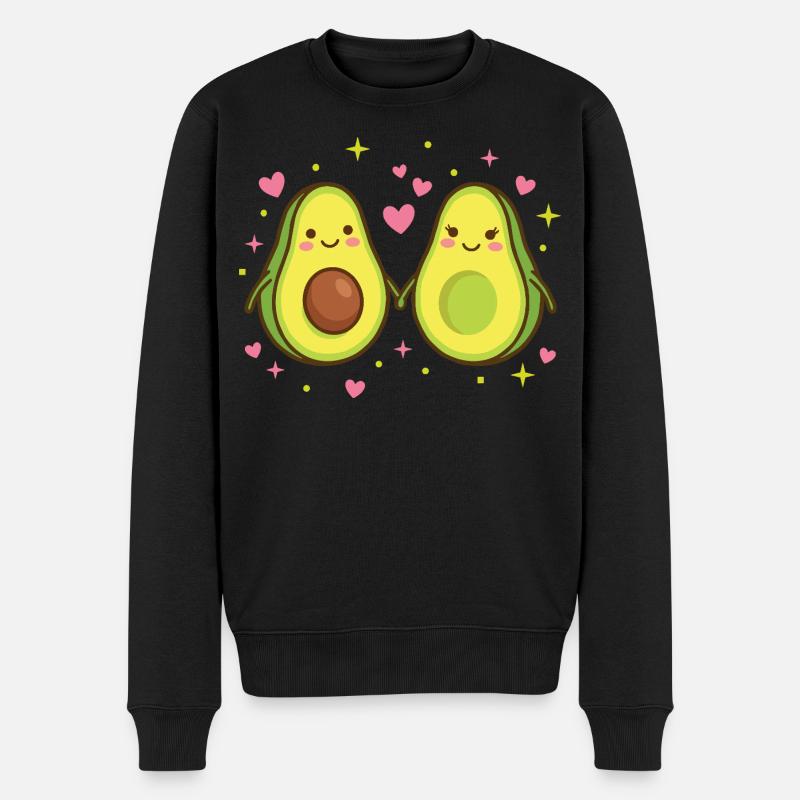 Avocado Love – La moitié parfaite - Pull Premium bio Homme - noir