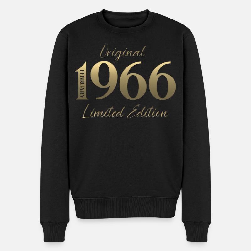 60e anniversaire février 1966 Millésime - Pull Premium bio Homme - noir