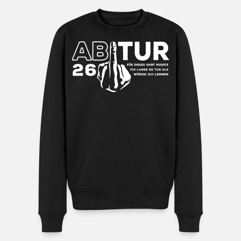 Abitur 2026 - J’ai dû étudier longtemps - Pull Premium bio Homme - noir