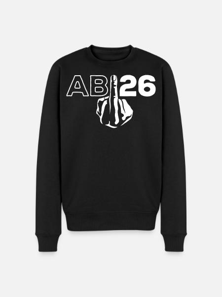 ABI 2026 Middle Finger Abitur - Gift - Men's Premium Organic Jumper - black