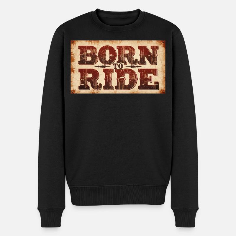 Né pour rouler - Pull Premium bio Homme - noir