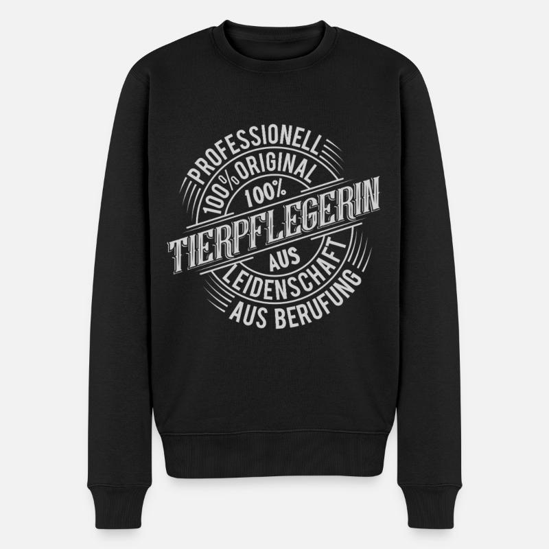 Tierpflegerin - Männer Premium Bio Pullover - Schwarz
