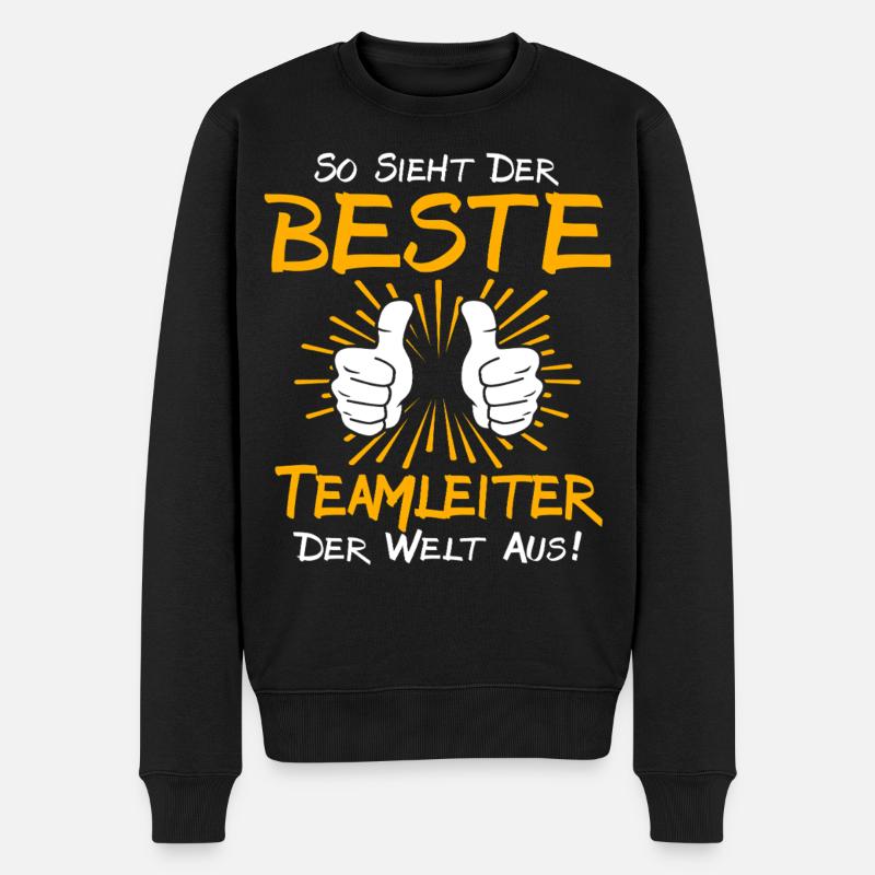 Teamleiter Geschenkidee - Männer Premium Bio Pullover - Schwarz