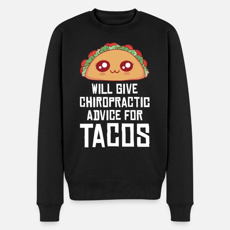 Taco Humor Chiropratique Design - Pull Premium bio Homme - noir