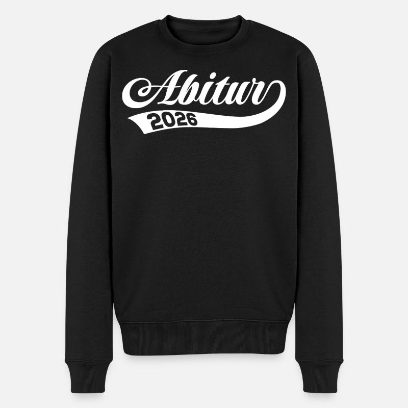 Abi 2026 - Abitur - Retro Geschenk - Männer Premium Bio Pullover - Schwarz